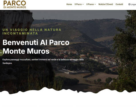 Parco Monte Muros sito web e CMS